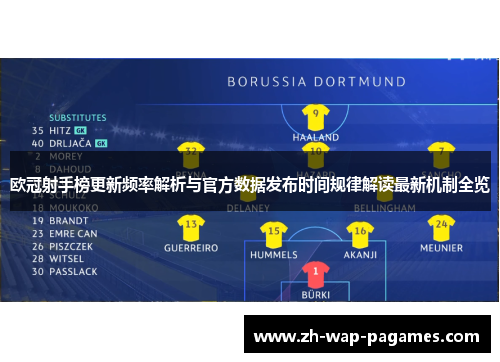 欧冠射手榜更新频率解析与官方数据发布时间规律解读最新机制全览